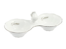 Прибор для специй двойной Констанция, Серебряные колосья, отводка платина