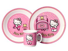 Детский набор Кайро, Hello Kitty, розовый, 3 предмета