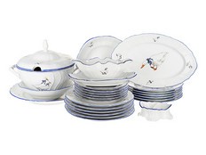 Столовый сервиз Бернадотт, Гуси на 6 персон, 26 предметов
