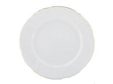 Набор десертных тарелок 19 см Бернадотт, Отводка золото, 6 штук